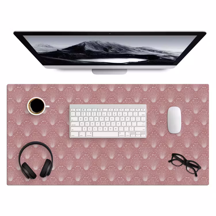 Trendy - Patroon - Roze Muismat XXL klein 681 -3d