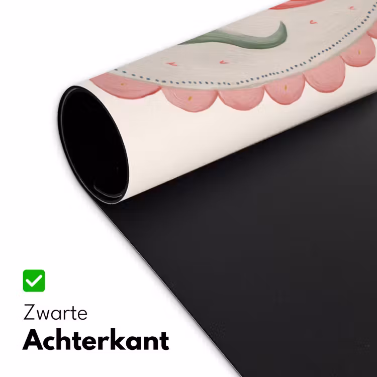 Tulp - Lijst - Ovaal - Illustratie Muismat XXL klein -sfeer2