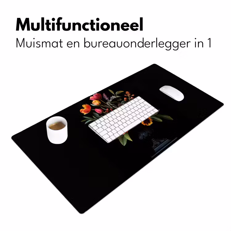 Tulpen - Bessen - Boeket - Vaas Muismat XXL klein -sfeer4