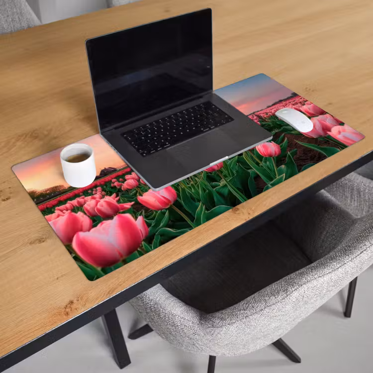 Tulpen - Molen - Nederland Muismat XXL klein -sfeer1