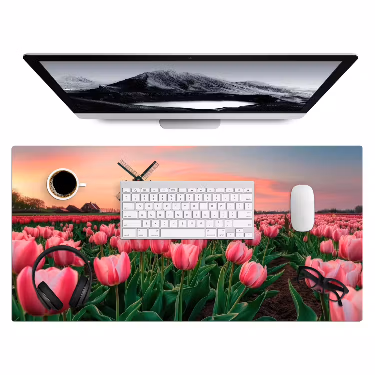 Tulpen - Molen - Nederland Muismat XXL klein -3d
