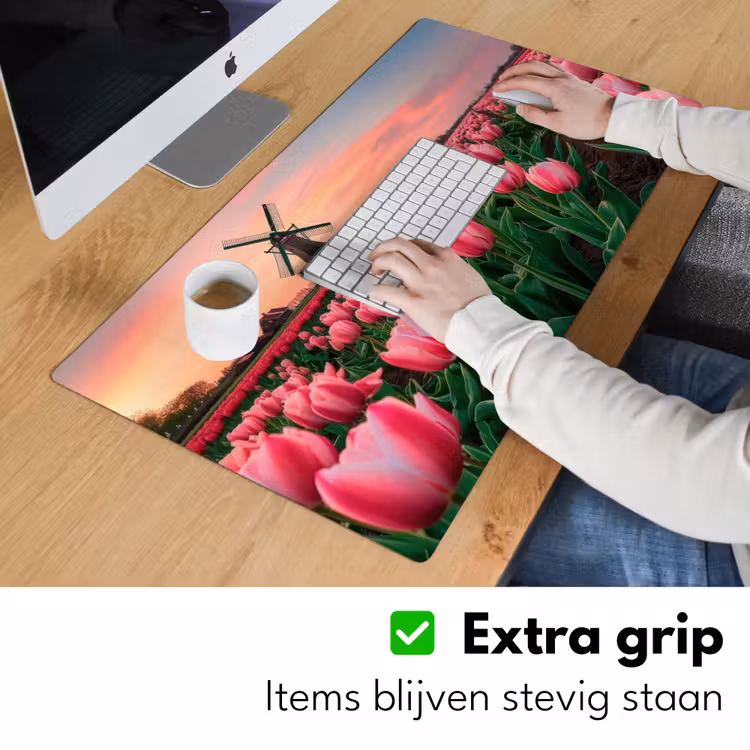 Tulpen - Molen - Nederland Muismat XXL klein -sfeer3