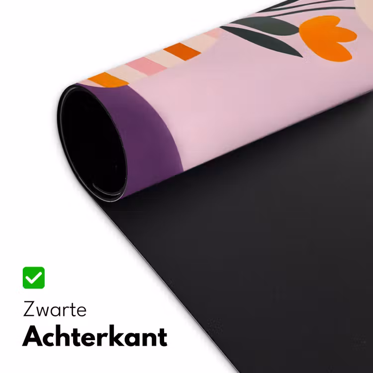 Tulpen - Vaas - Strepen - Paars Muismat XXL klein -sfeer2