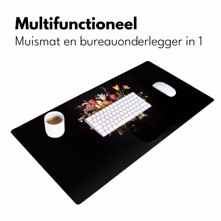 Vaas - Bloemen - Tulpen Muismat XXL klein -sfeer4