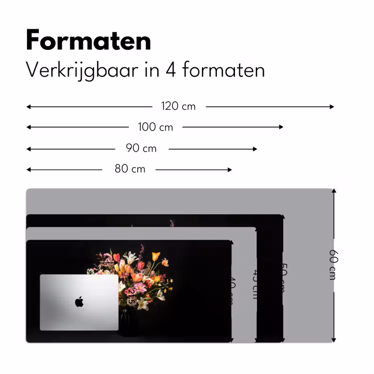 Vaas - Bloemen - Tulpen Muismat XXL klein -sfeer5