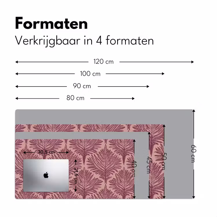 Varen - Patroon - Paars Muismat XXL klein 681 -sfeer5