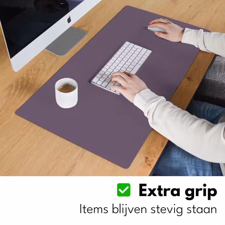 Velvet - Aubergine - Paars Muismat XXL klein 681 -sfeer3