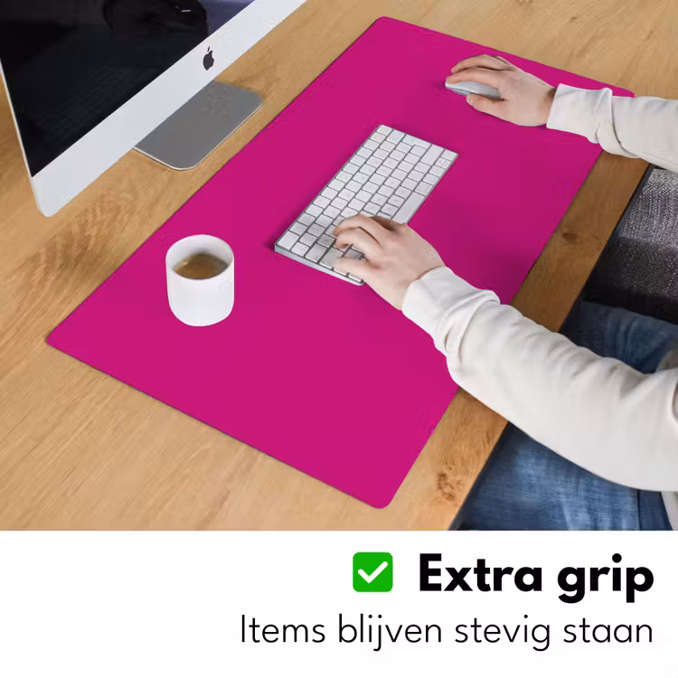 Velvet - Magenta - Roze Muismat XXL klein 681 -sfeer3