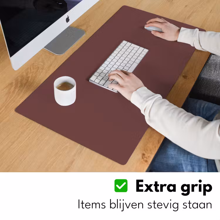 Velvet - Merlot - Rood Muismat XXL klein 681 -sfeer3
