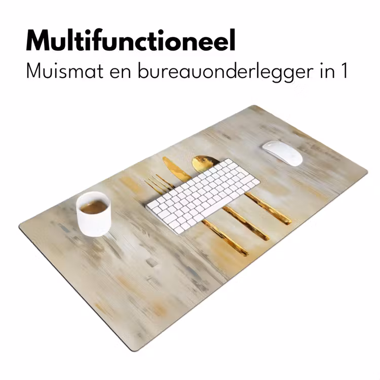 Verf - Goud - Bestek Muismat XXL klein -sfeer4