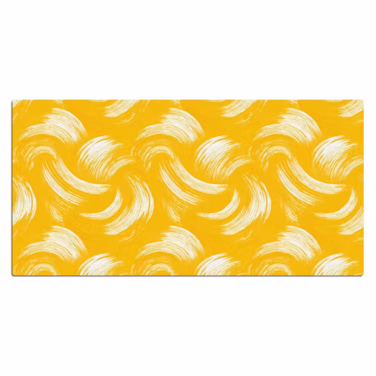 Verfstreken - Abstract - Dynamisch - Geel Muismat XXL klein 681 -3d_leeg