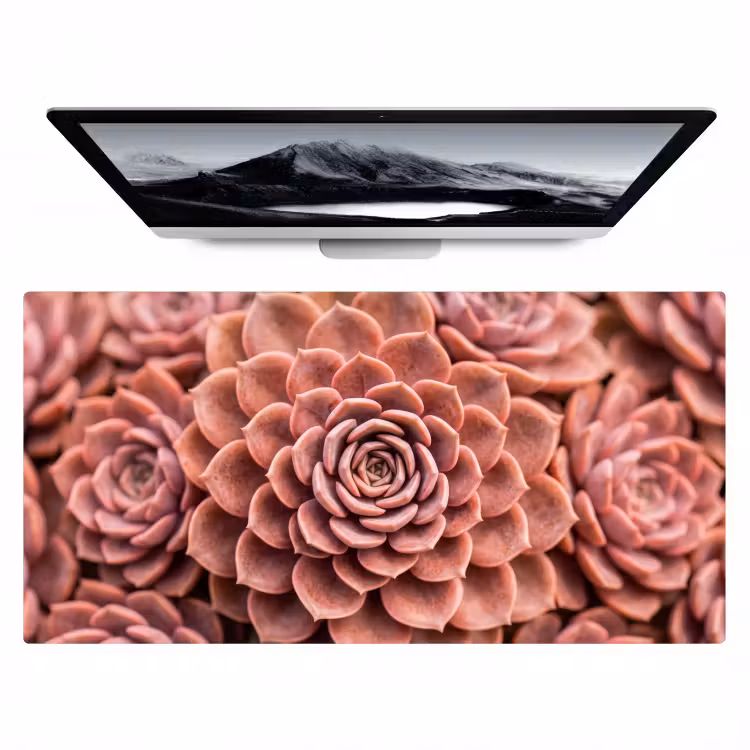 Vetplant - Organisch - Roze Muismat XXL klein -zzz3d