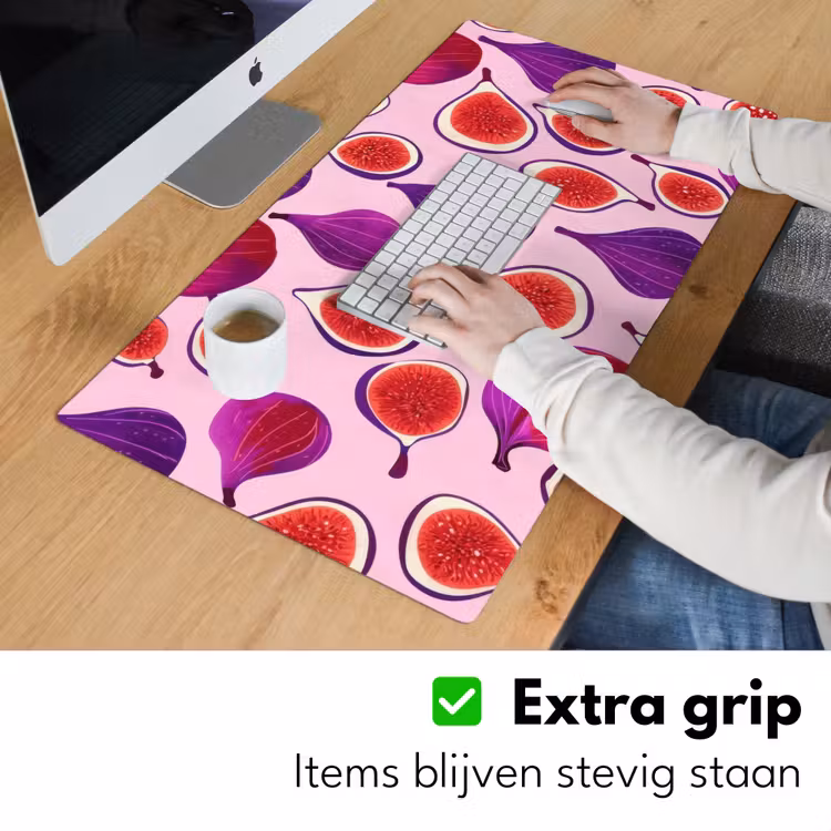Vijgen - Roze - Paars Muismat XXL klein -sfeer3