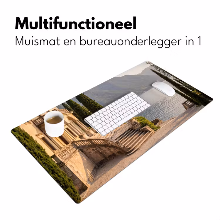 Bureau onderlegger - Villa - water -trappen - Villa - water -trappen Muismat XXL klein