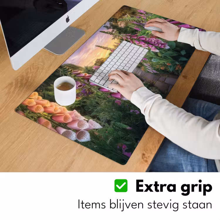 Vingerhoedskruid - Bloemen - Tuin Muismat XXL klein -sfeer3
