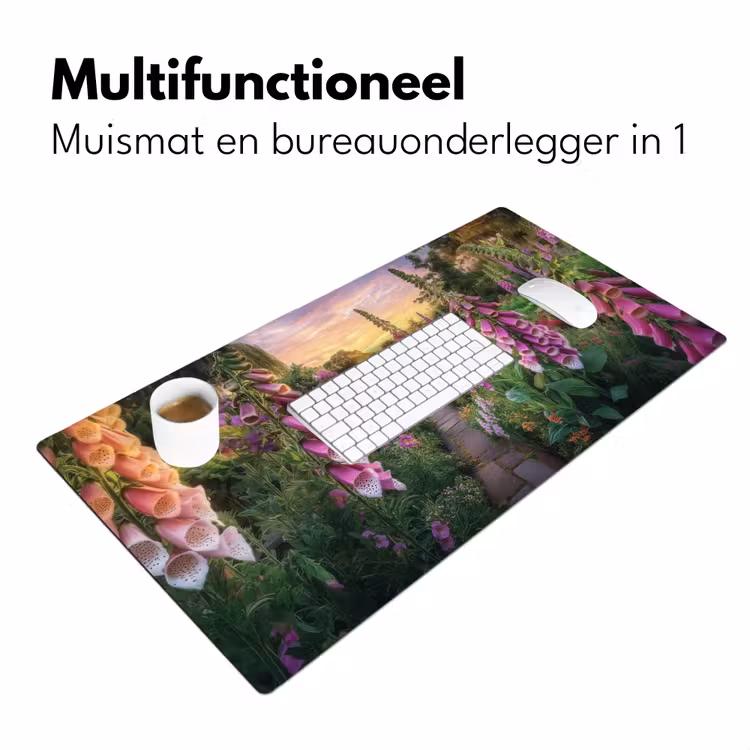 Vingerhoedskruid - Bloemen - Tuin Muismat XXL klein -sfeer4