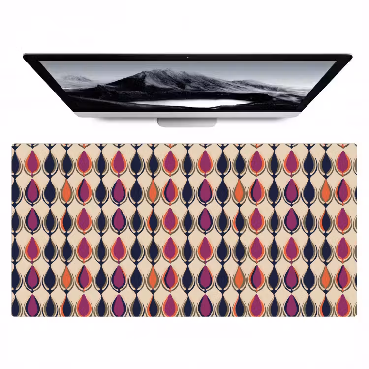 Vintage - Retro - Kleurrijk Muismat XXL klein 681 -zzz3d