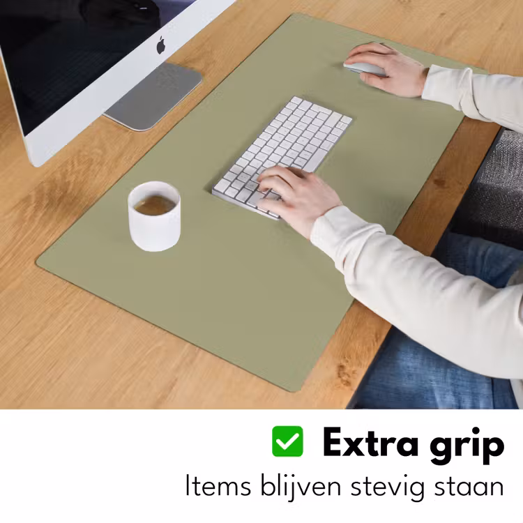 Vintage - Sage - Groen Muismat XXL klein 681 -sfeer3