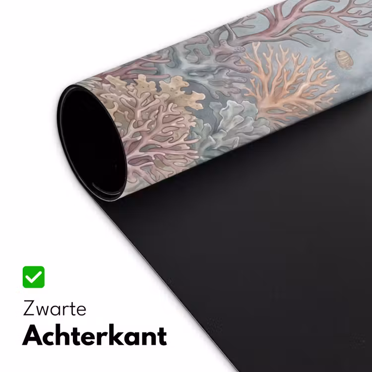 Vis - Koraal - Oceaan - Illustratie - Onderwater Muismat XXL klein -sfeer2