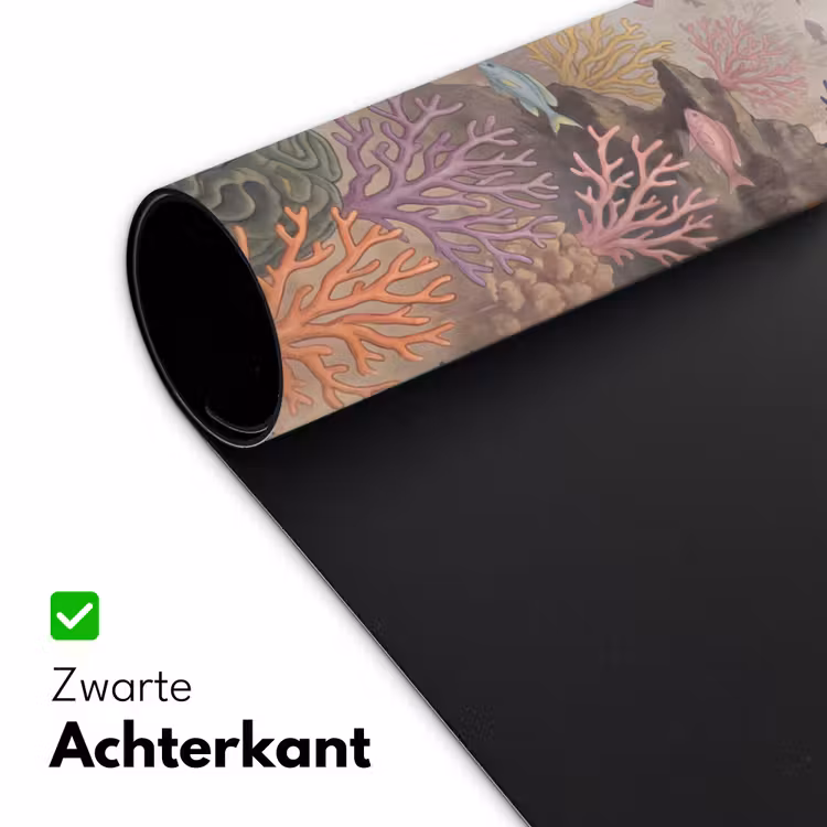 Vis - Koraalrif - Onderwaterwereld - Illustratie Muismat XXL klein -sfeer2