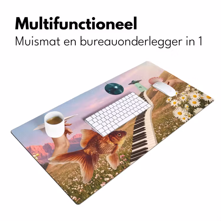 Bureau onderlegger - Vis - Natuur - Abstract - Vis - Natuur - Abstract Muismat XXL klein
