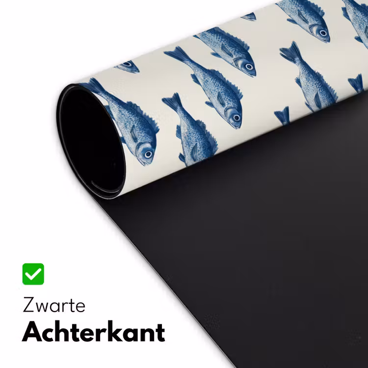 Vis - Patroon - Blauw Muismat XXL klein 681 -sfeer2