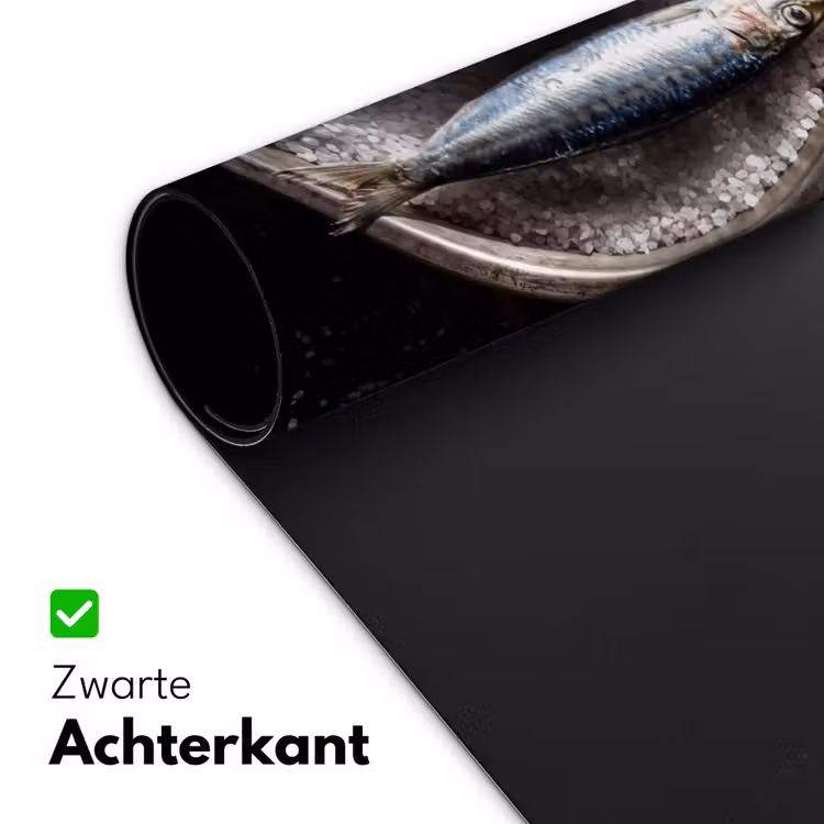 Bureau onderlegger - Vis - Zout - Eten - Vis - Zout - Eten Muismat XXL klein