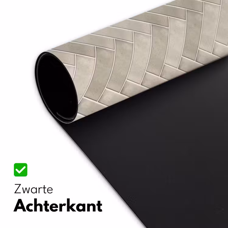 Visgraat - Wandtegel - Beige Muismat XXL klein 681 -sfeer2
