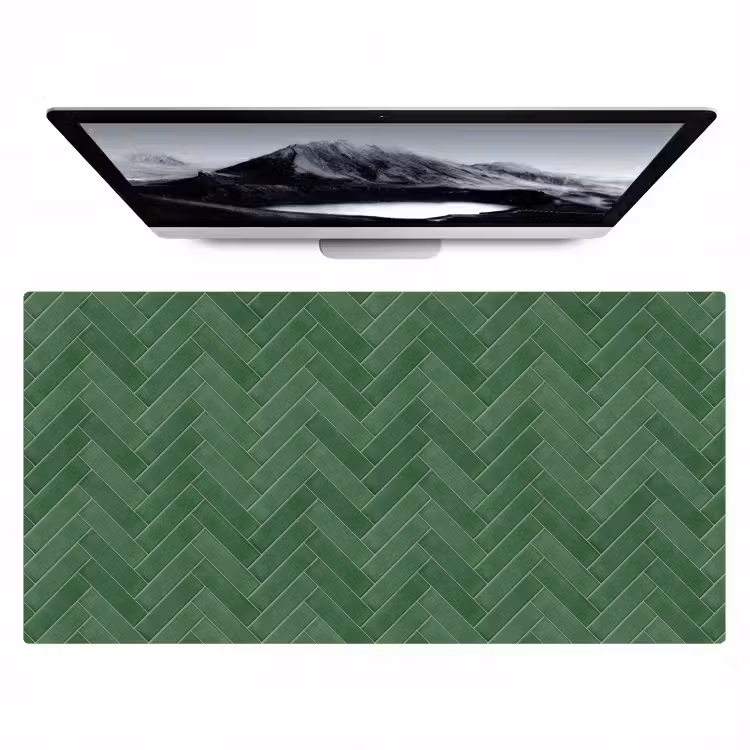 Visgraat - Wandtegel - Bosgroen Muismat XXL klein 681 -zzz3d