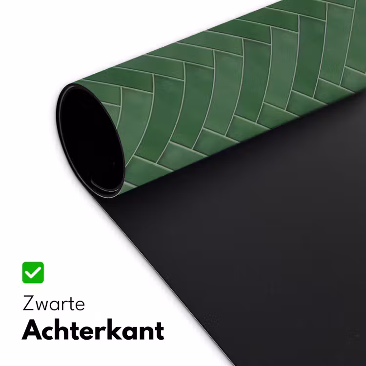 Visgraat - Wandtegel - Bosgroen Muismat XXL klein 681 -sfeer2