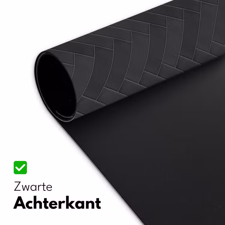 Visgraat - Wandtegel - Donkergrijs Muismat XXL klein 681 -sfeer2