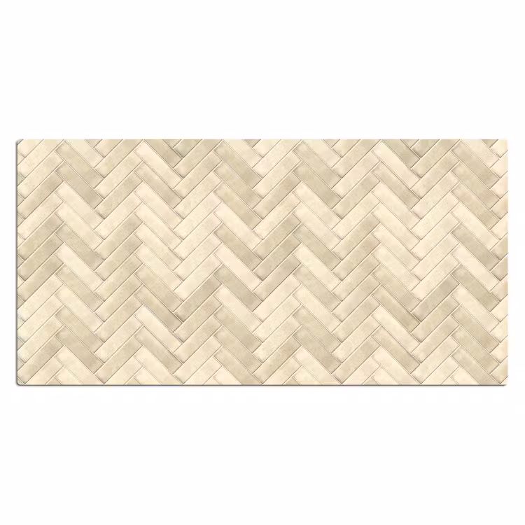 Visgraat - Wandtegel - Licht Beige Muismat XXL klein 681 -3d_leeg
