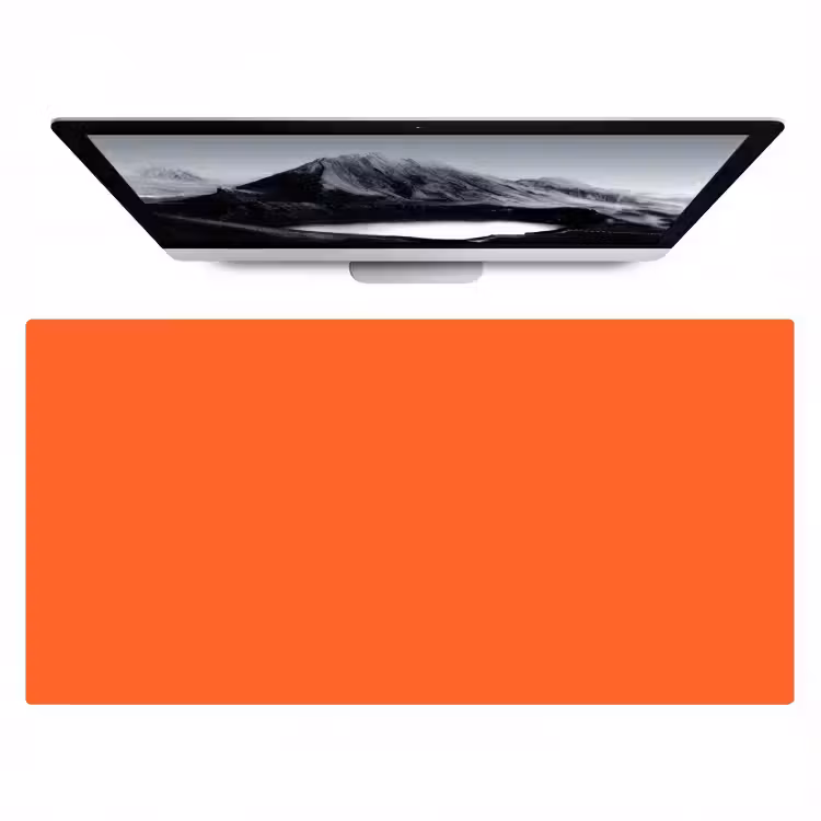 Vivid - Amber - Oranje Muismat XXL klein 681 -zzz3d