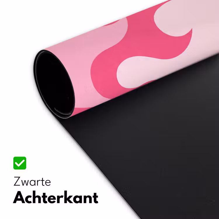 Vlammen - Patroon - Abstract - Modern - Roze Muismat XXL klein -sfeer2