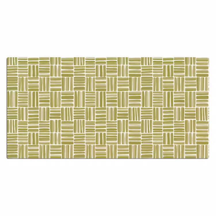 Vlecht - Patroon - Groen Muismat XXL klein 681 -3d_leeg