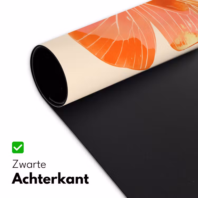 Vlinder - Minimalistisch - Roze Muismat XXL klein -sfeer2
