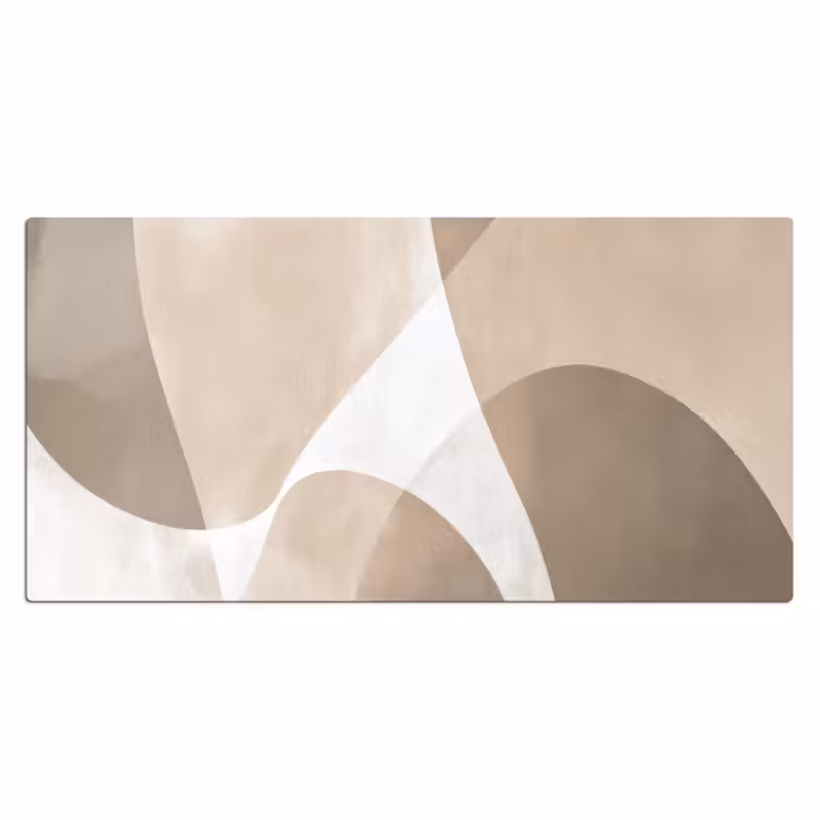 Vloeiende vlakken - Harmonieus - Golvend Muismat XXL klein -3d_leeg