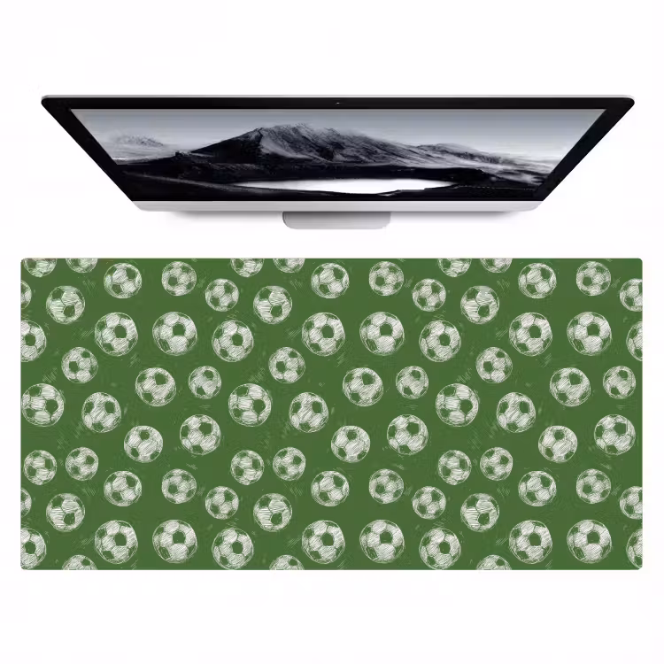 Voetbal - Sport - Groen Muismat XXL klein 681 -zzz3d