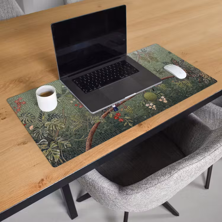 Vogel - Dier - Jungle - Mozaïek - Natuur Muismat XXL klein -sfeer1