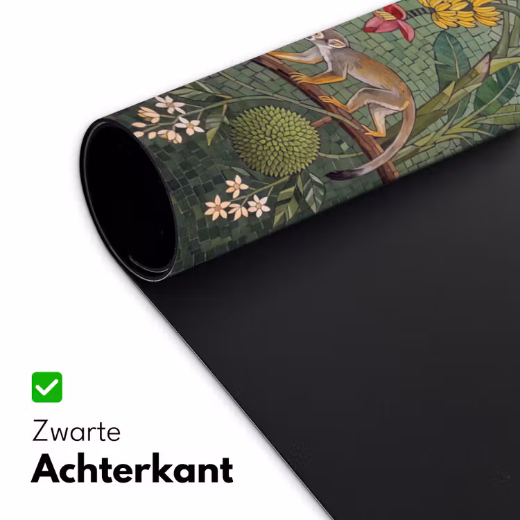 Vogel - Dier - Jungle - Mozaïek - Natuur Muismat XXL klein -sfeer2
