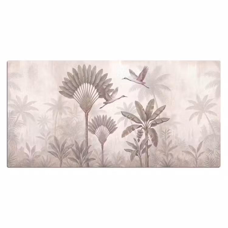 Vogel - Tropisch - Jungle - Natuur - Beige Muismat XXL klein -3d_leeg