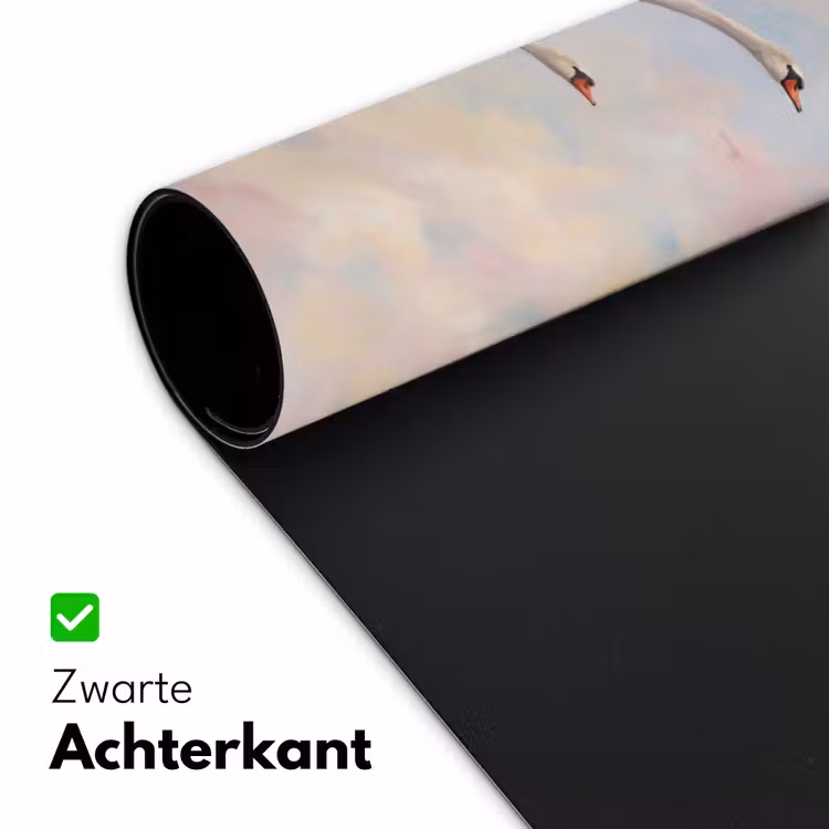 Vogel - Vliegend - Lucht - Modern - Pastel Muismat XXL klein -sfeer2