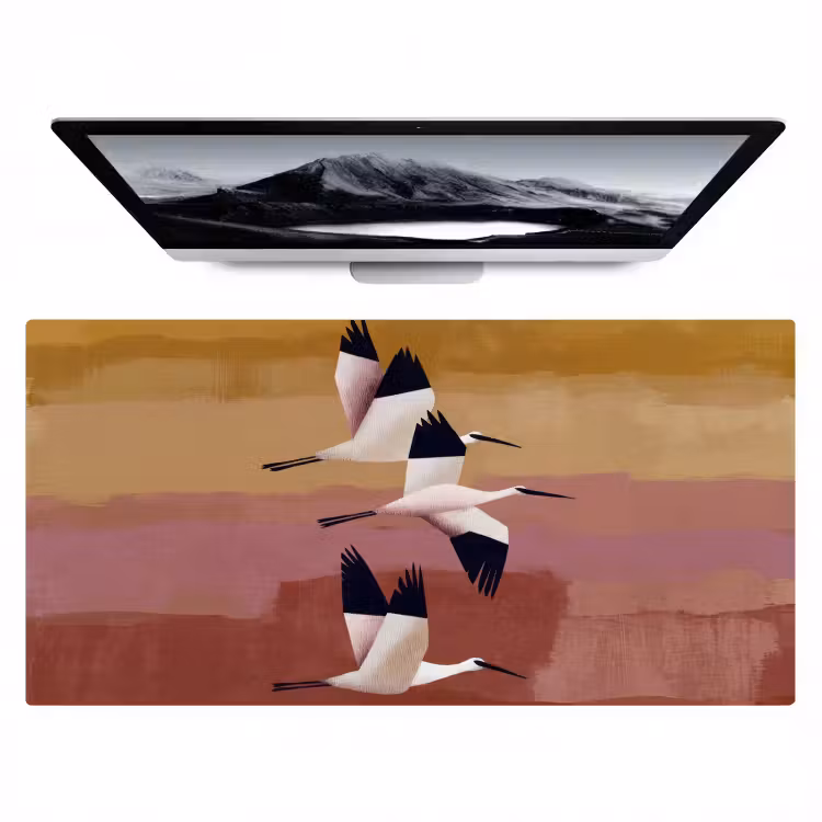 Vogels - Snavel - Abstract Muismat XXL klein -zzz3d