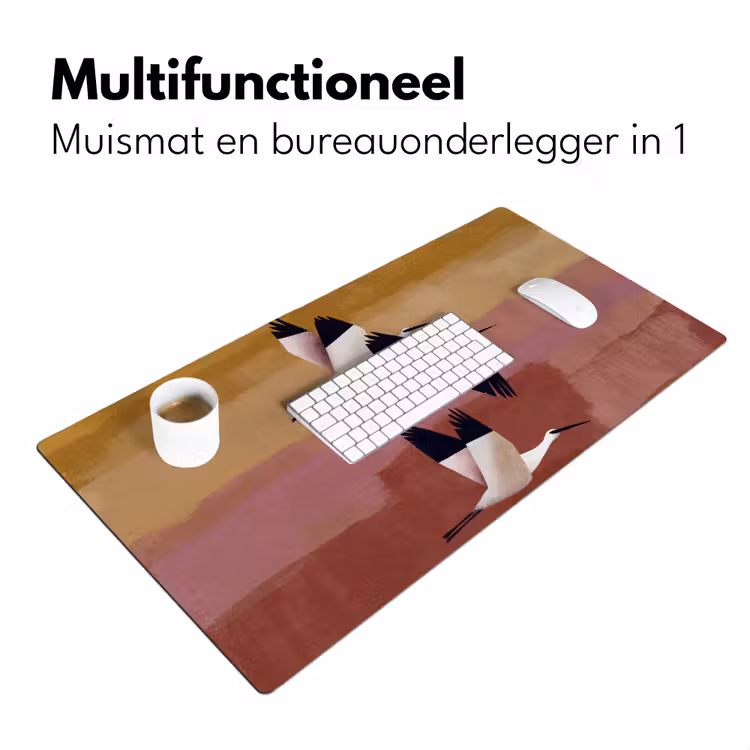 Vogels - Snavel - Abstract Muismat XXL klein -sfeer4