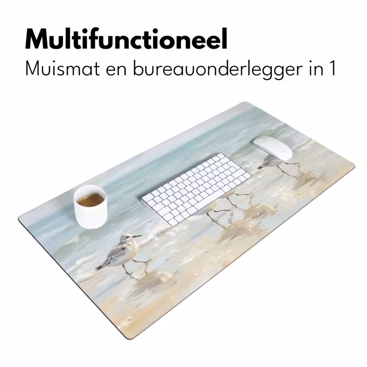 Vogels - Strand - Zee Muismat XXL klein -sfeer4