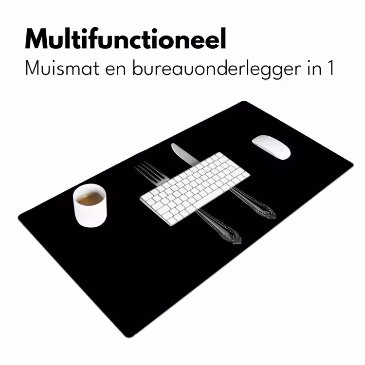 Vork - Mes - Zilver Muismat XXL klein -sfeer4