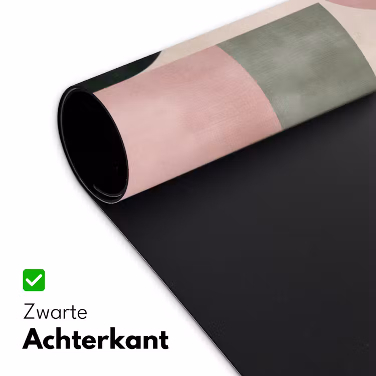 Vormen - Abstract - Cirkel - Zwart Muismat XXL klein -sfeer2