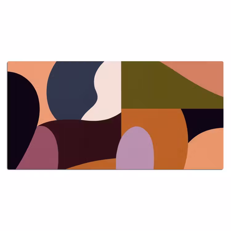 Vormen - Abstract - Kleuren - Vierkant Muismat XXL klein -3d_leeg