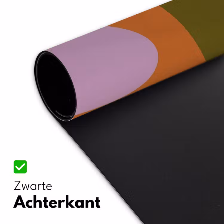 Vormen - Abstract - Kleuren - Vierkant Muismat XXL klein -sfeer2