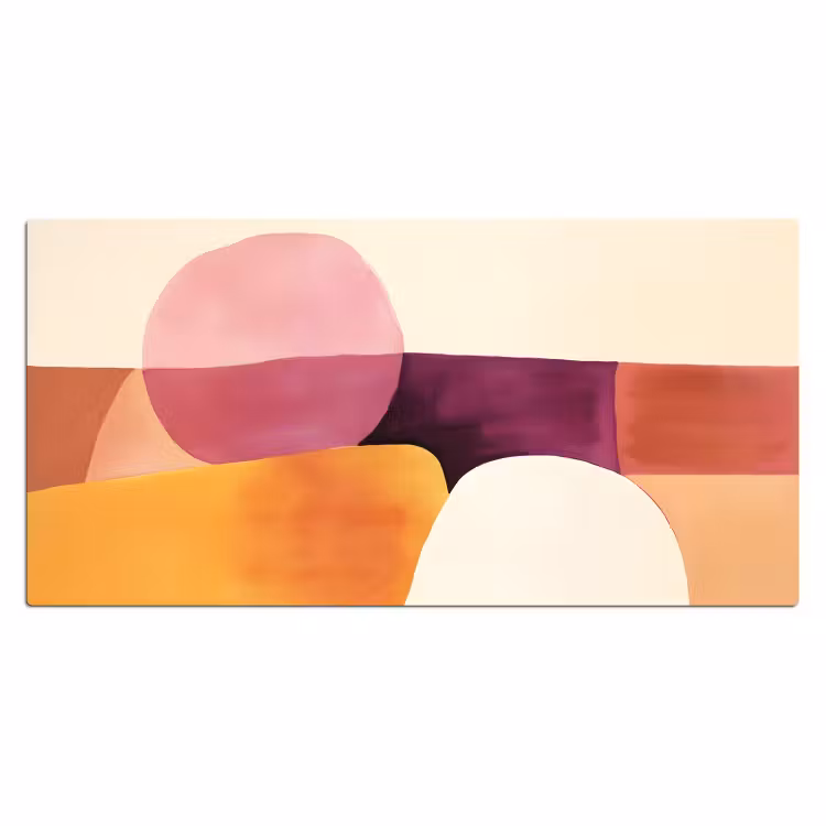 Vormen - Abstract - Kleurrijk Muismat XXL klein -3d_leeg